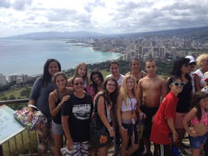 Group at the top of Diamond Head
