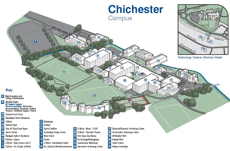 Chichester_Campus_Map